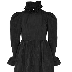 Batsheva BLACK Moire Dress